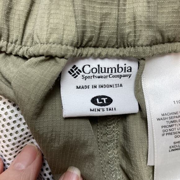 Columbia PFG Convertible Pants Mens LT Khaki Nylon Zip Off Legs Hiking Shorts - Picture 3 of 9